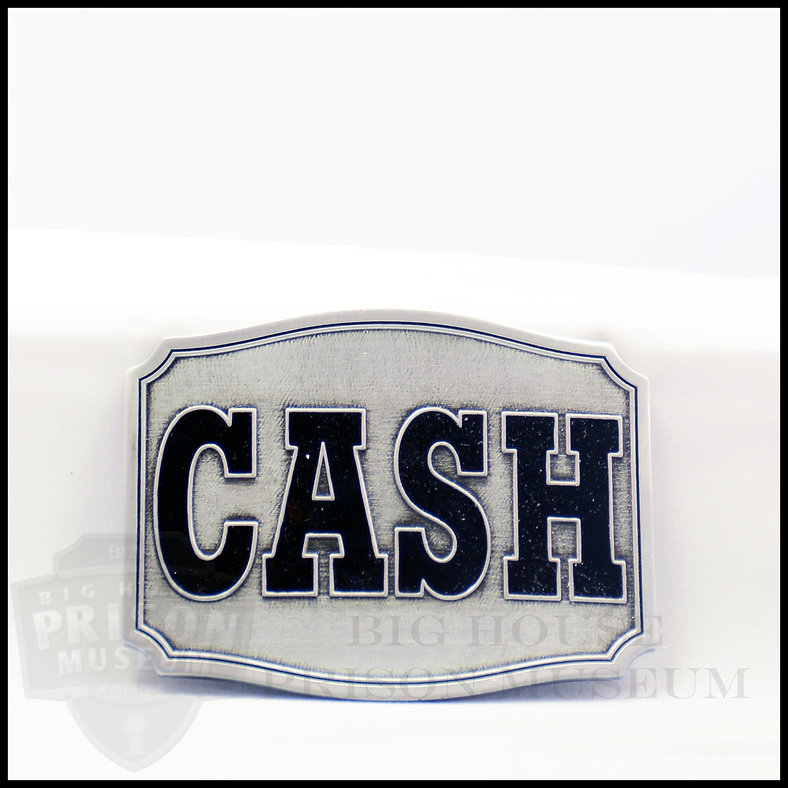 Cash Silver Belt Buckle
